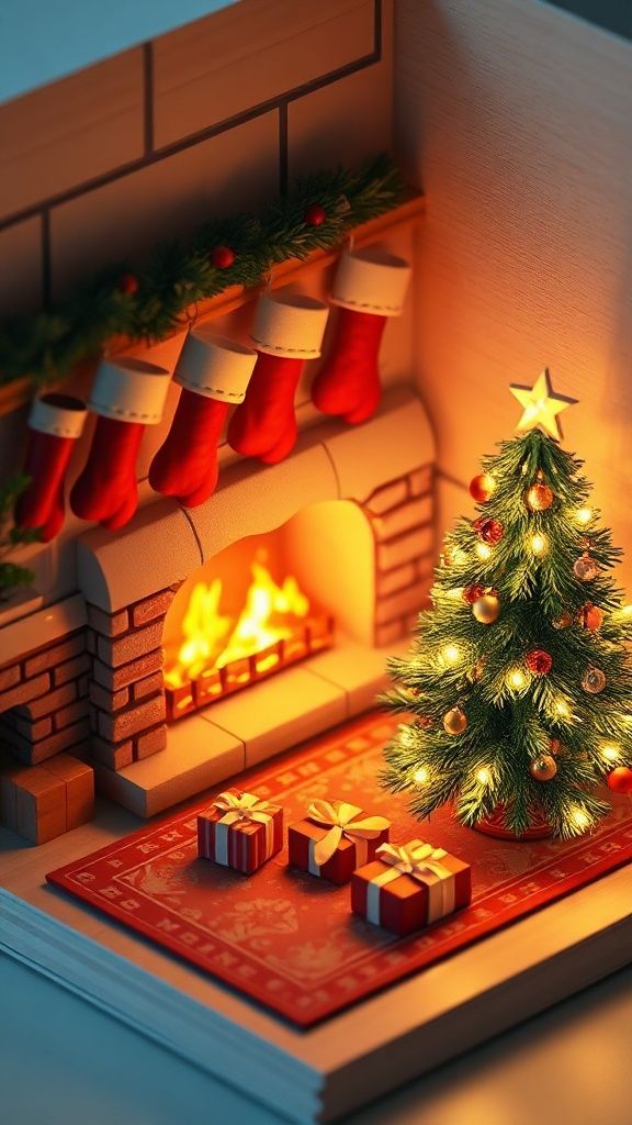 Christmas 🎅 3d greeting cards example 1